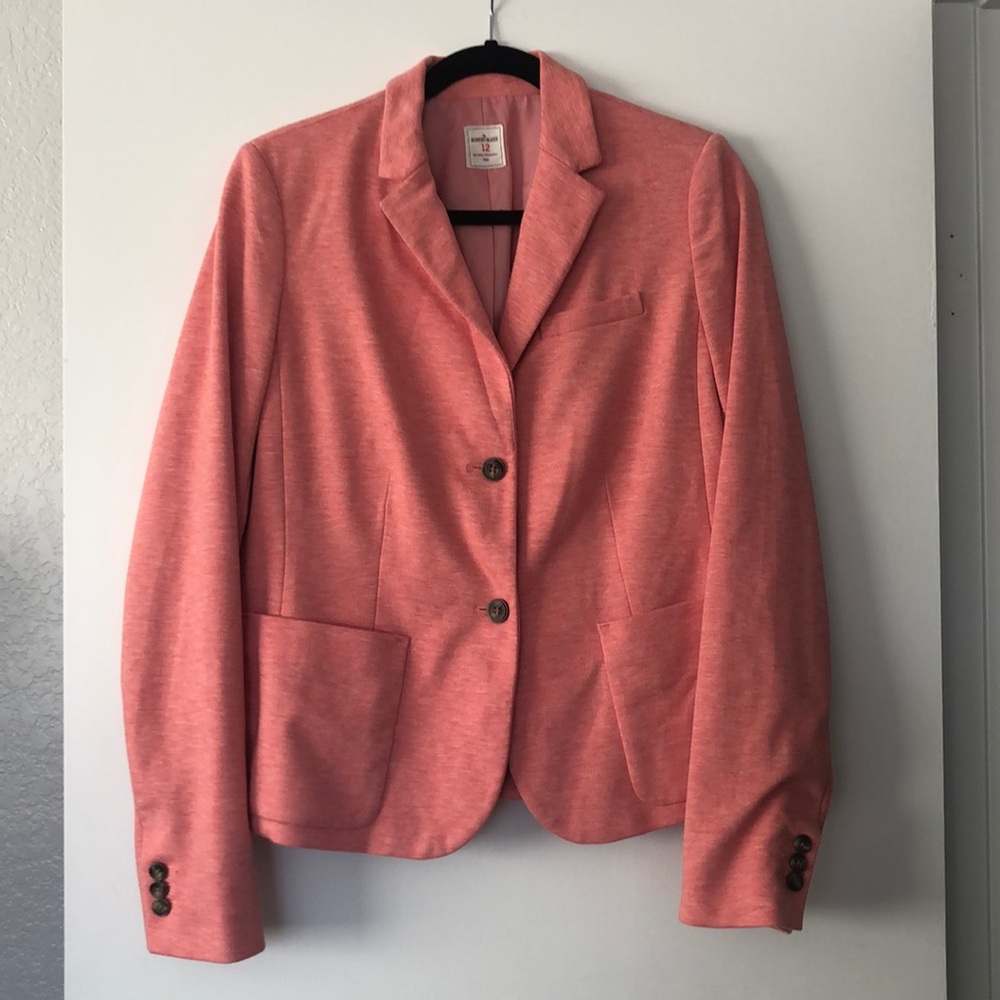 Pink jersey blazer